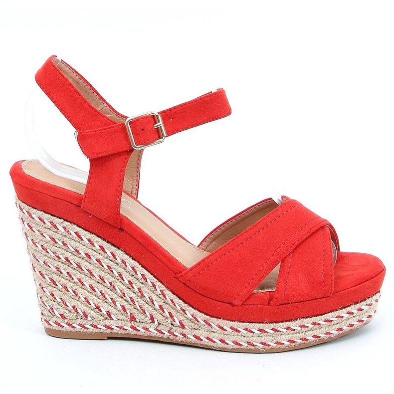 Sandale cu pene roșii WH-255 Roșu