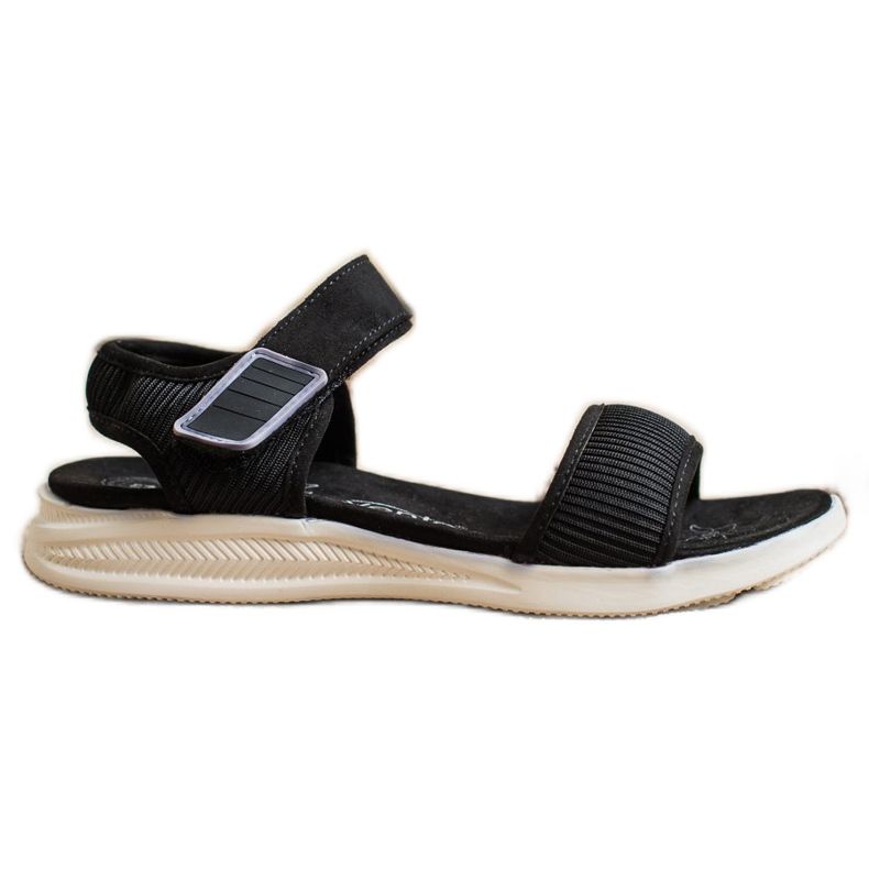 Evento Sandale confortabile cu velcro negru Evento Sandale confortabile cu velcro negru