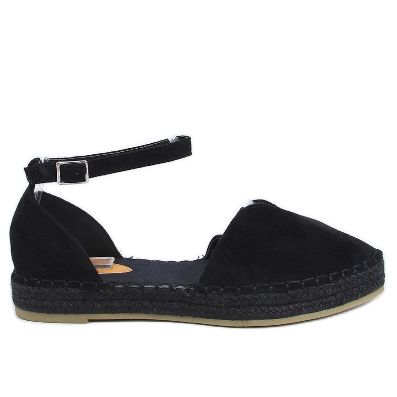 Espadrile negre cu croi 1219 Negru