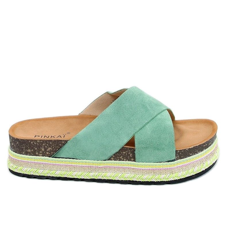 Papuci de plută verzi LS016 Verde