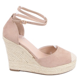 Espadrile pe o pană bej 3010 Bej Espadrile pe o pană bej 3010 Bej