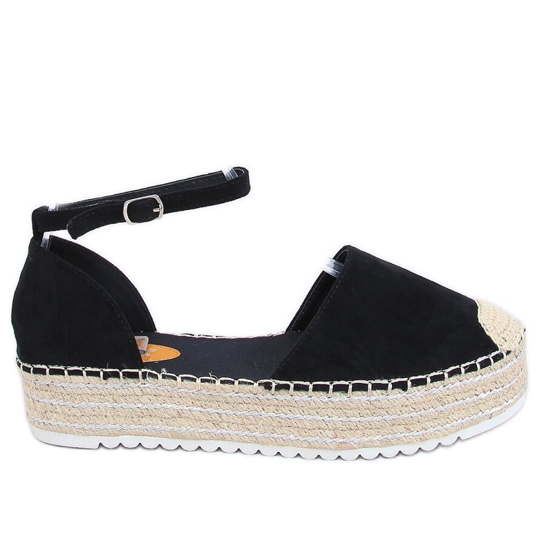 Espadrile sandale negre 2138 Negru