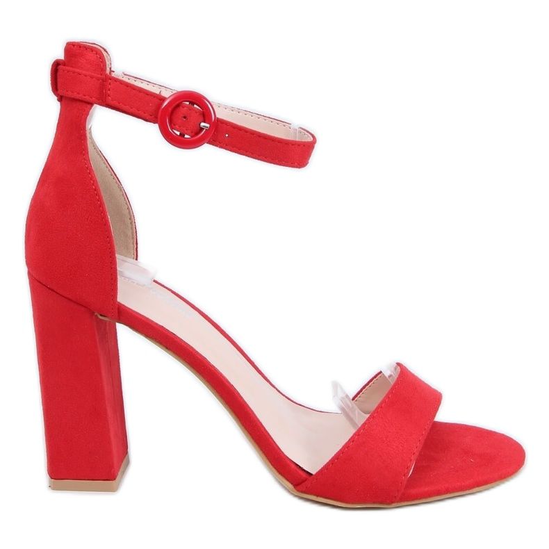 Sandale cu toc roșu A12-06 Roșu Sandale cu toc roșu A12-06 Roșu