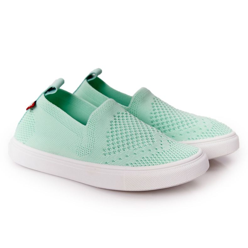 Adidași pentru copii Slip-On Big Star HH374101 Mint Slip-On verde