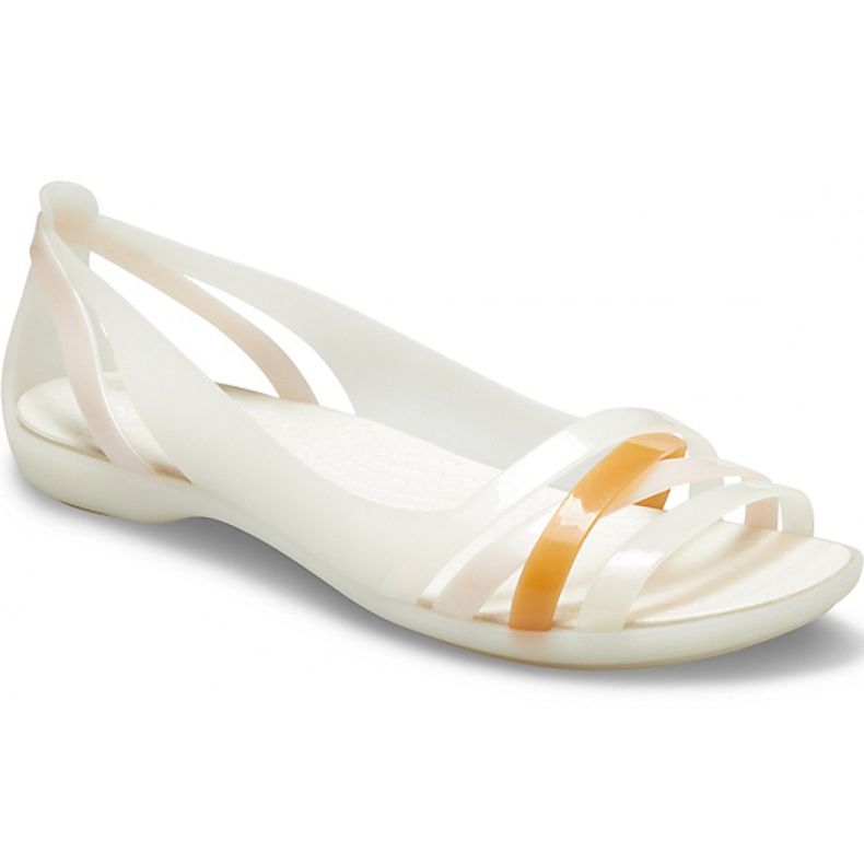 Sandale Crocs Isabella Huarche 2 Flat W alb 204912 12U