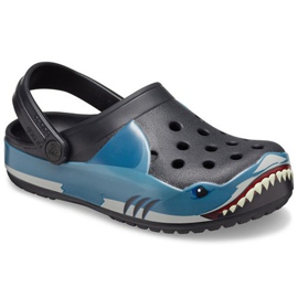 Crocs pentru copii Fun Lab Shark Band Clg K negru 206271 001