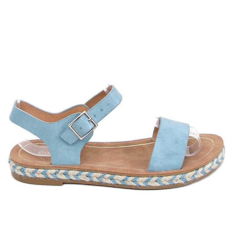 Sandale espadrile albastre TH005 albastru