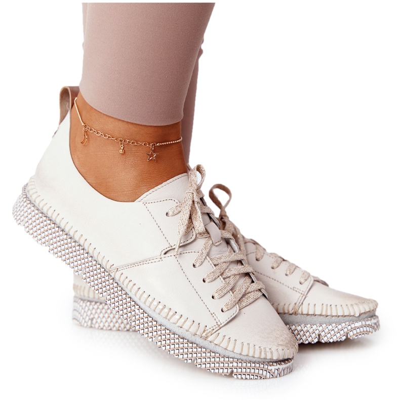 Încălțăminte din piele pentru femei Maciejka 05054-25 Golden de aur