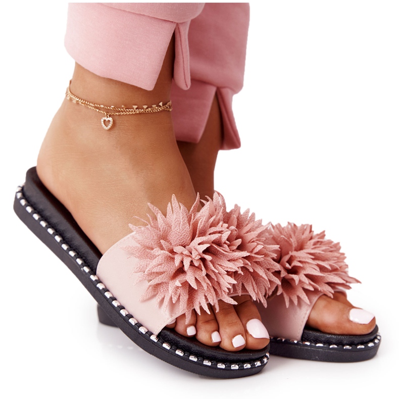 Papuci din cauciuc cu jeturi Vinceza 20-30101 Roz