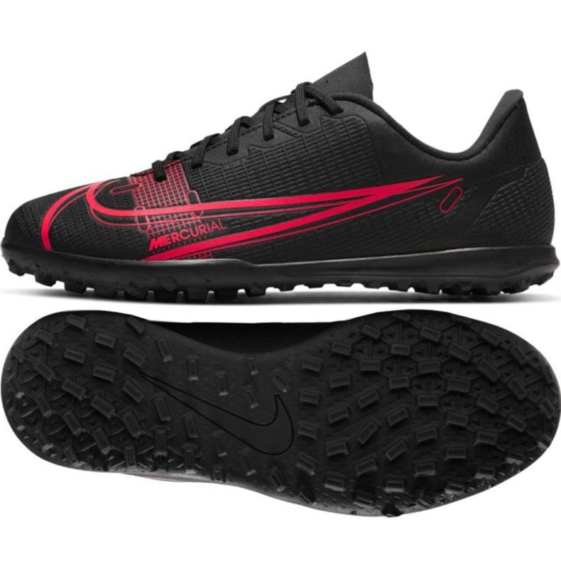 Pantofi de fotbal Nike Mercurial Vapor 14 Club Tf Jr CV0945 090 negru negru