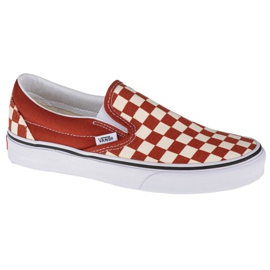 Vans Classic Slip-On W VN0A4U38WS21 alb portocale Vans Classic Slip-On W VN0A4U38WS21 alb portocale