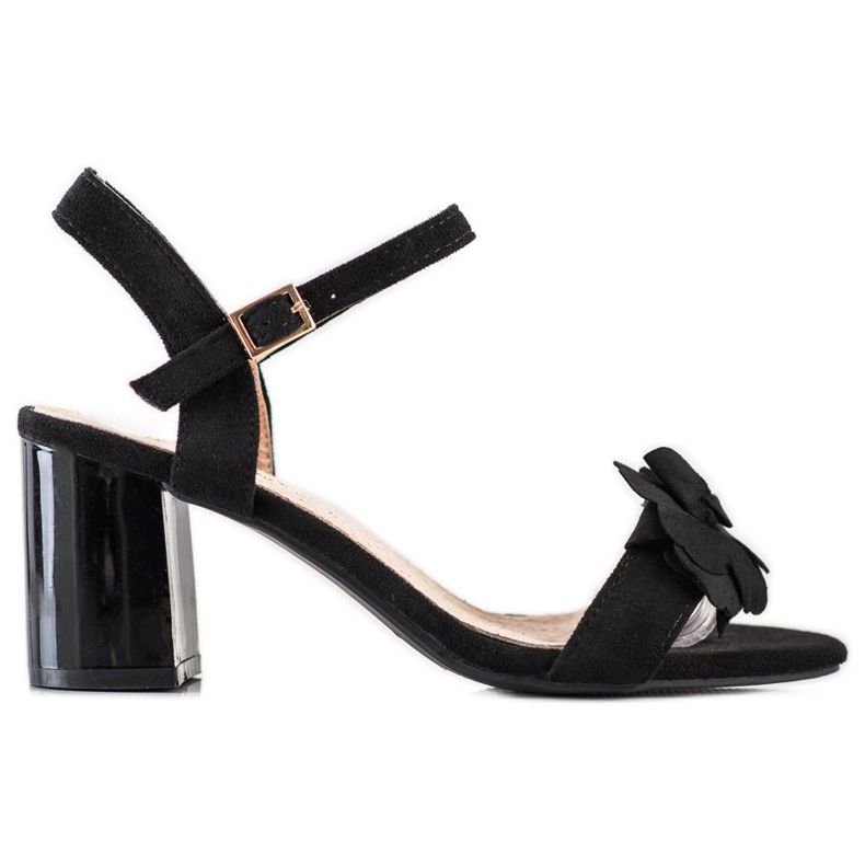 S. BARSKI Sandale Cu Floare S.BARSKI negru