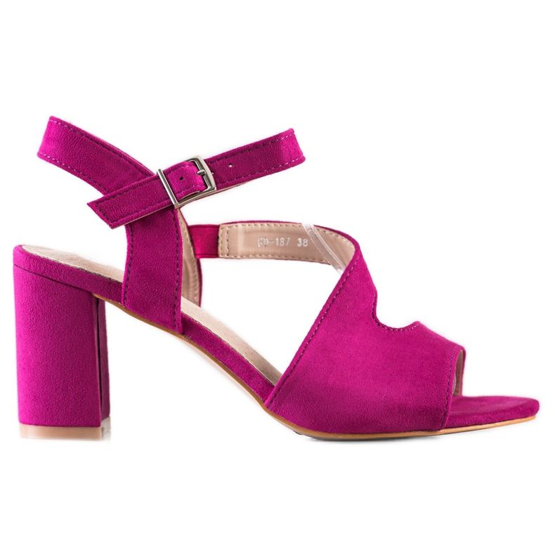 S. BARSKI Sandale cu toc înalt la modă de S.BARSKI roz