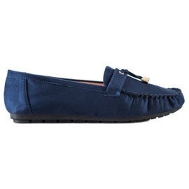 SHELOVET Mocasini casual albastru marin