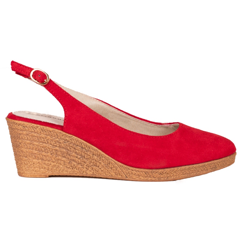 Goodin Pompe confortabile cu pană roșu