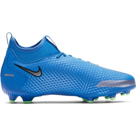Pantofi de fotbal Nike Phantom Gt Academy Df FG / MG Junior CW6694 400 albastru albastru