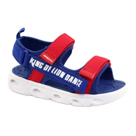 American Club Sandale Blue Boys pentru Velcro American RL27/21 Insert de spumă albastru