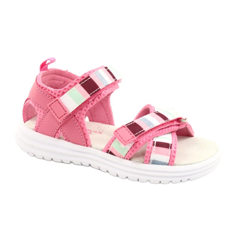 American Club Sandale pentru fete din piele Velcro Insera Arman Club Pink RL44/21 roz American Club Sandale pentru fete din piele Velcro Insera Arman Club Pink RL44/21 roz