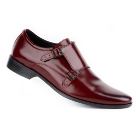 Lukas Pantofi formali din piele Monki 287LU claret roșu Lukas Pantofi formali din piele Monki 287LU claret roșu