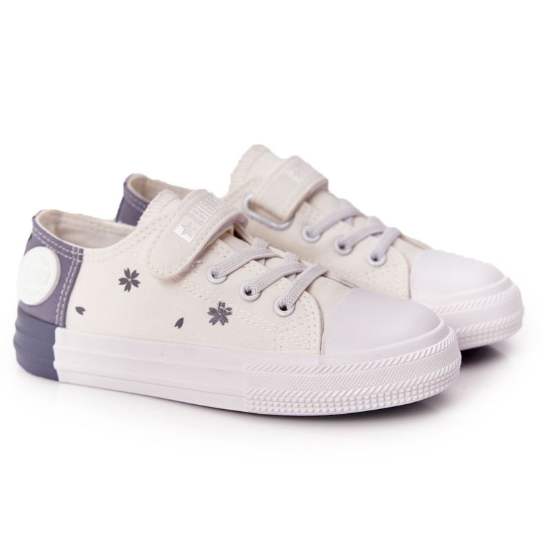 Adidași pentru copii cu velcro Big Star HH374052 Alb-Gri