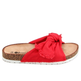 Bumbac roșu roșu WS11 Papuci roșii roşu