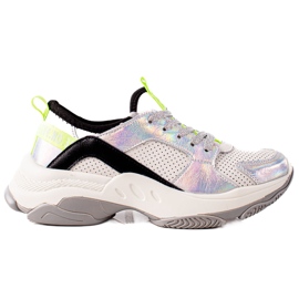 Goodin Adidași din piele ajurată multicolor Goodin Adidași din piele ajurată multicolor