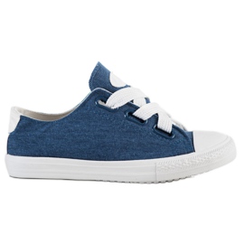 SHELOVET Adidași legați elegant albastru SHELOVET Adidași legați elegant albastru