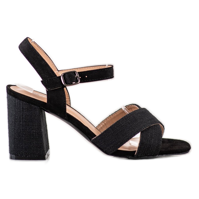 Sandale cu toc înalt VINCEZA negru