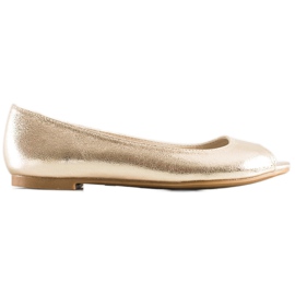 Goodin Pompele casual deschise de aur Goodin Pompele casual deschise de aur