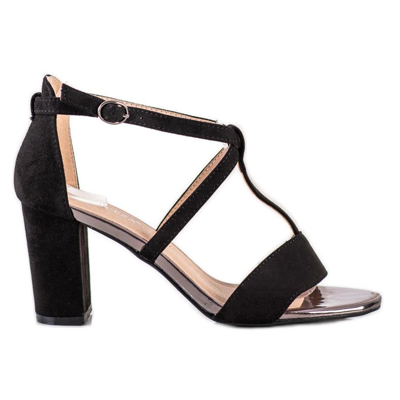 Sandale elegante pe barul VINCEZA negru