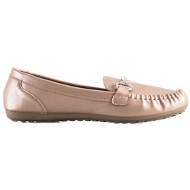 Queentina Mocasini eleganți cu zirconiu cubic bej