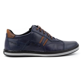 Polbut Pantofi casual pentru bărbați 1801 bleumarin bleumarin / camel albastru