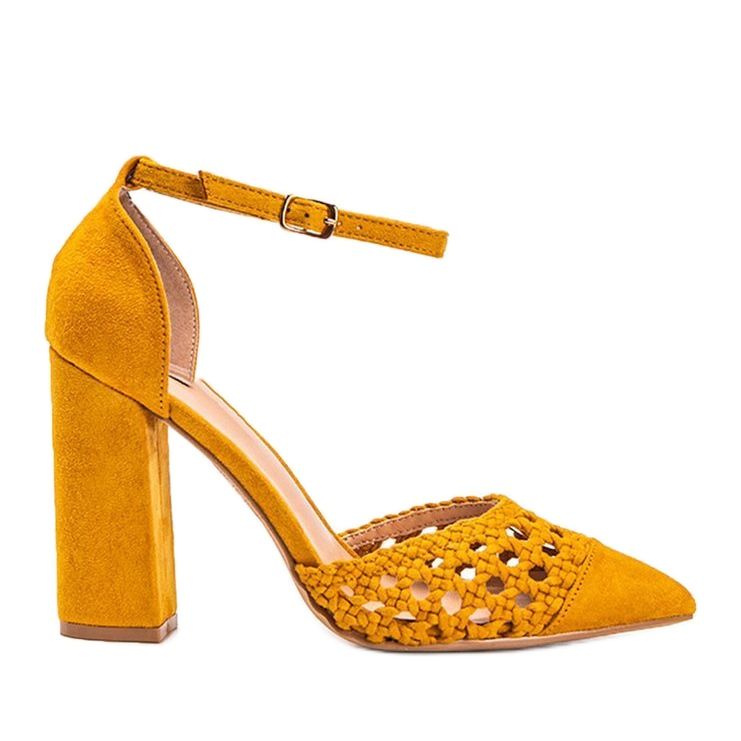 Pompă ajurată cu muștar pe stâlpul Hana galben