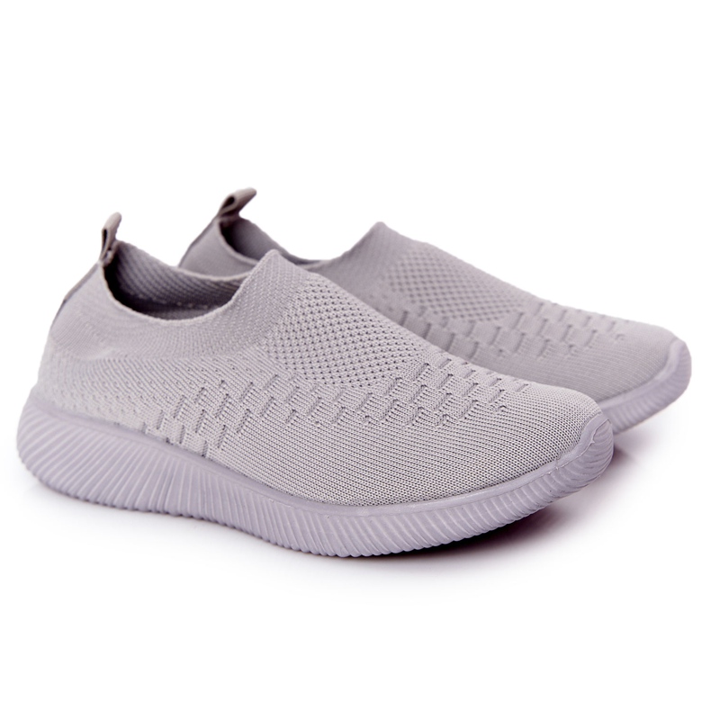 EVE Pantofi sport pentru copii Slip-On Grey School Trip gri