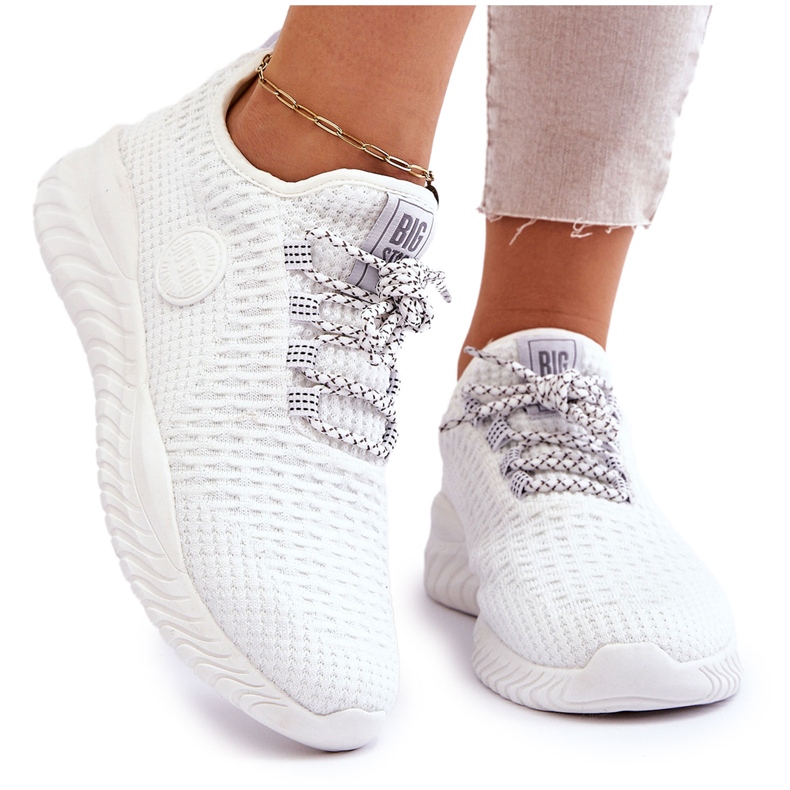 Încălțăminte sport pentru femei Foam de memorie Big Star HH274296 Alb Încălțăminte sport pentru femei Foam de memorie Big Star HH274296 Alb
