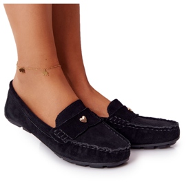 S.Barski Mocasini din piele de căprioară de la S. Bararski Black negru S.Barski Mocasini din piele de căprioară de la S. Bararski Black negru