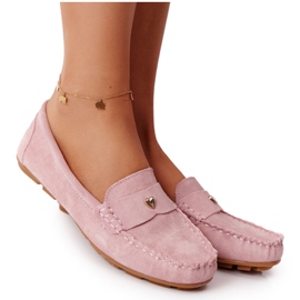 S.Barski Mocasini din piele de damă S. Bararski Roz S.Barski Mocasini din piele de damă S. Bararski Roz