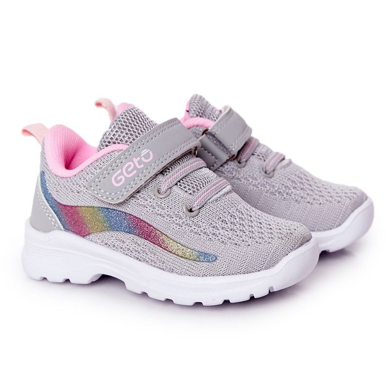 Încălțăminte sport pentru copii Adidași Gri Ready Go! roz multicolor