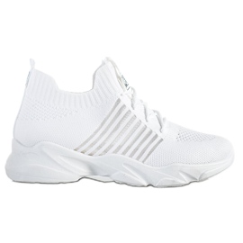 SHELOVET Pantofi sport de culoare alb deschis SHELOVET Pantofi sport de culoare alb deschis