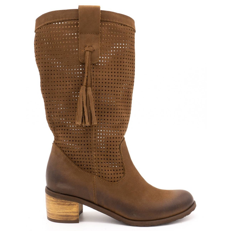 Olivier Cizme ajurate pentru femei D44 maro