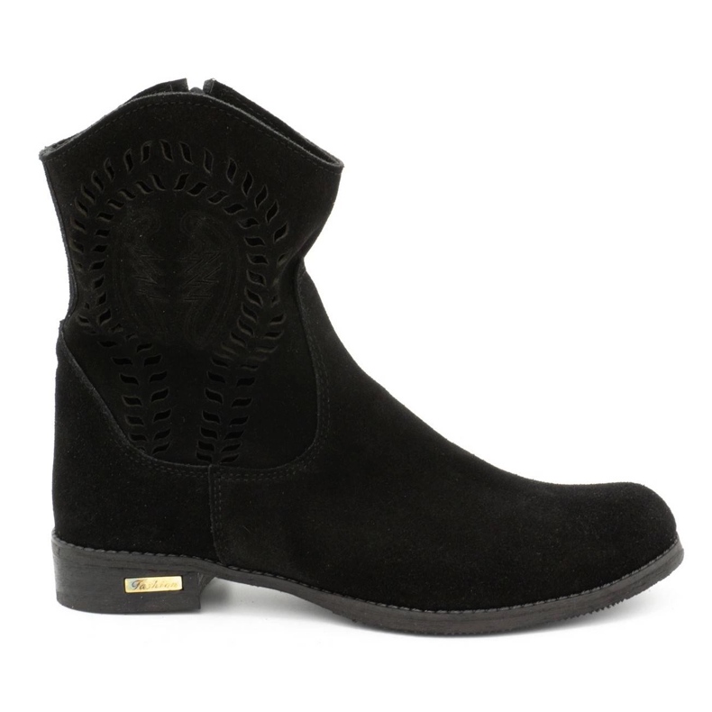 Olivier Cizme dama cu deschidere Cassie negru Olivier Cizme dama cu deschidere Cassie negru