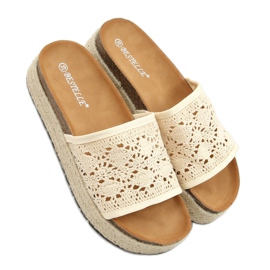 Espadrile bej deschise bej 20-349 Bej