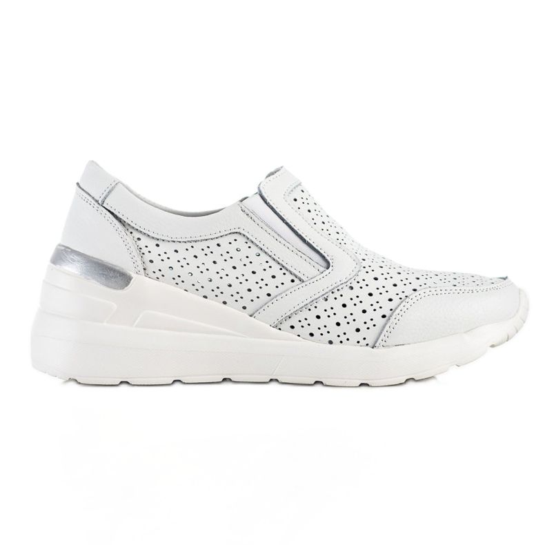 Goodin Adidași alunecați din piele albă