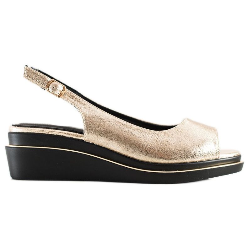 Goodin Sandale aurii strălucitoare de aur