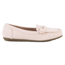 Super Me Mocasini din piele de căprioară bej Super Me Mocasini din piele de căprioară bej