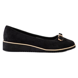 Goodin Brogues negre cu arc negru