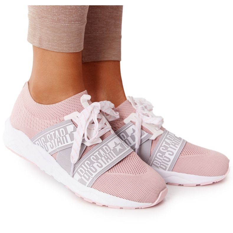 Încălțăminte sport de damă Memory Foam Big Star HH274353 Roz