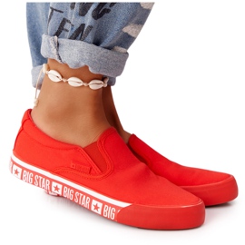Adidași de damă Slip-on Big Star HH274010 Roșu roşu