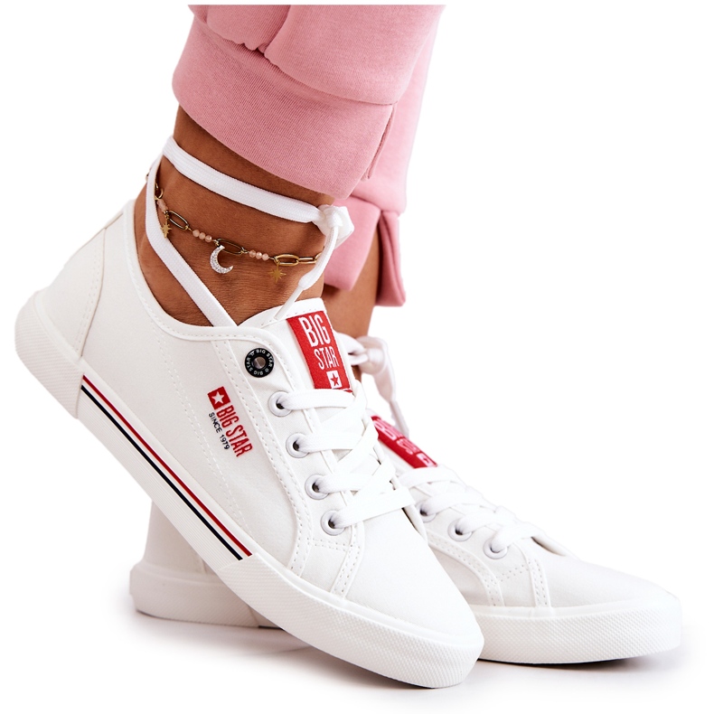 Adidași pentru femei Big Star HH274059 Alb