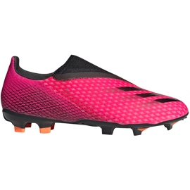 Ghete de fotbal Adidas X Ghosted.3 Ll Fg FW6968 roz roz